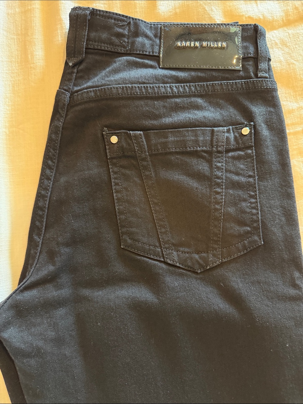 Karen Millen Black Wide Leg Jeans